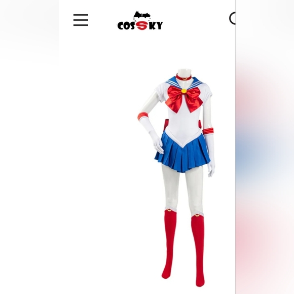 Sailor Moon Costume Red and Blue XS - Picture 13 of 13